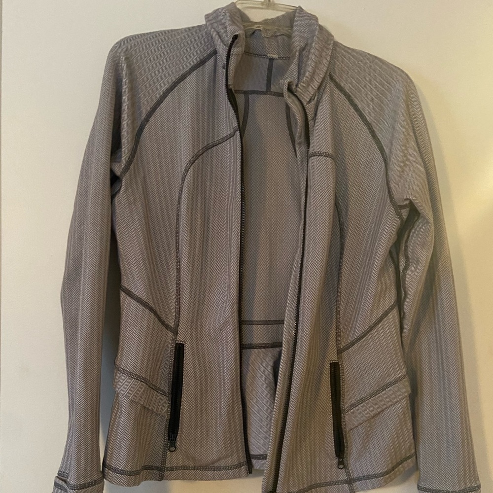 Lululemon Grey Ruffle Jacket